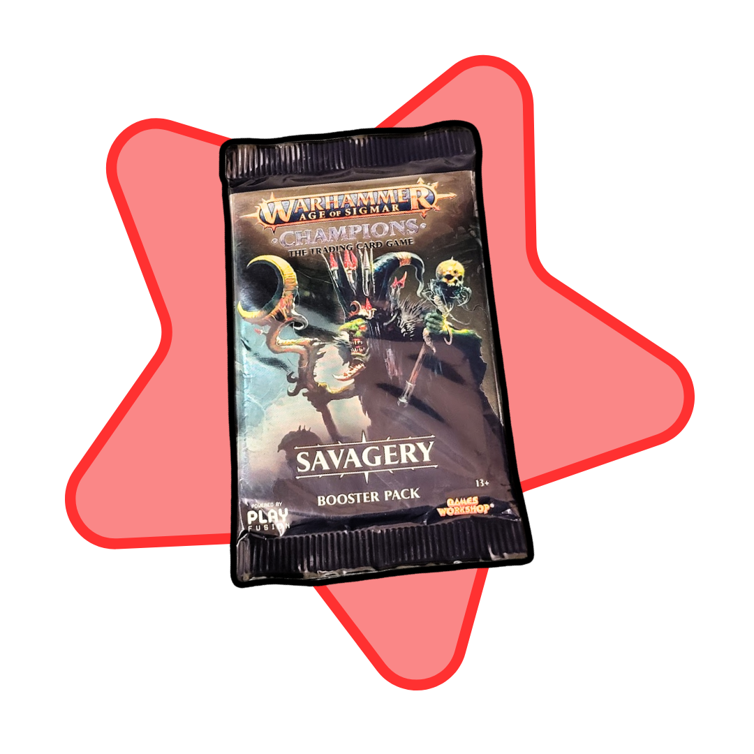 2019 Warhammer Age of Sigmar I Champions I Savagery booster pack TCG NEW