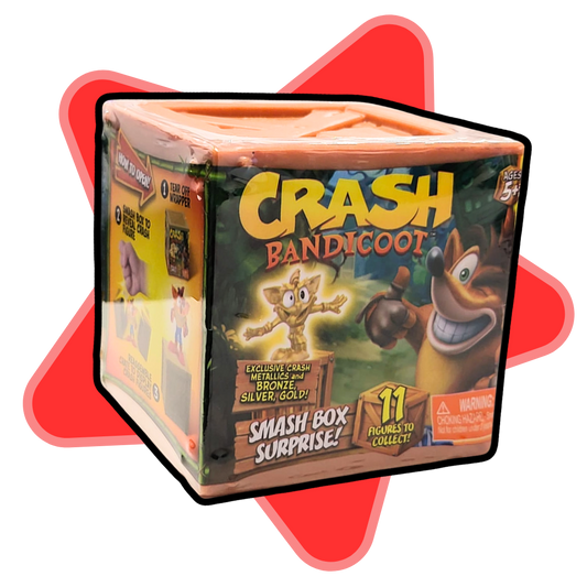 2021 Activision Crash Bandicoot Smash figure Box/Crate Surprise! Headstart NEW