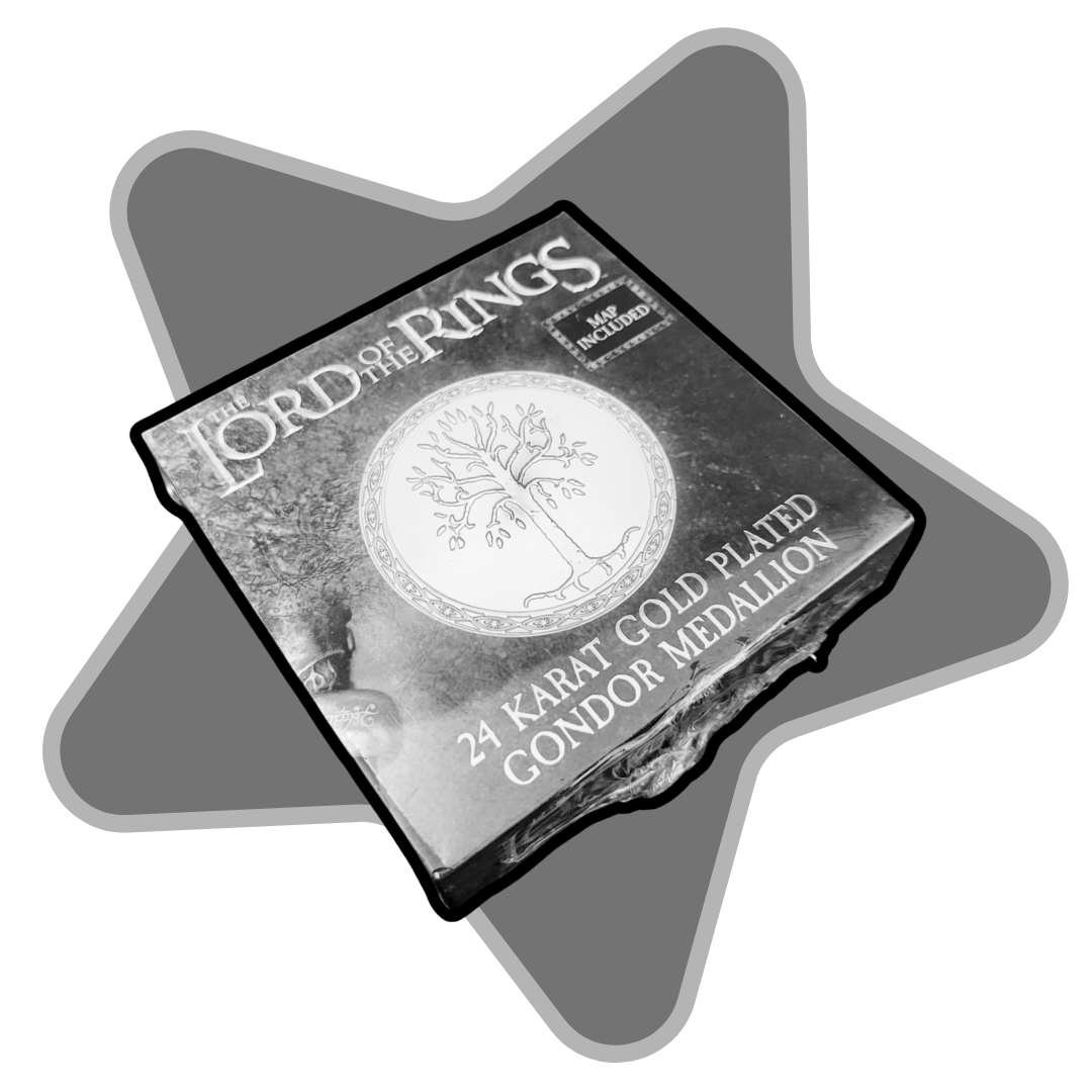 2021 LOTR Lord of the Rings 24ct Gondor Medallion gold-plated NEW
