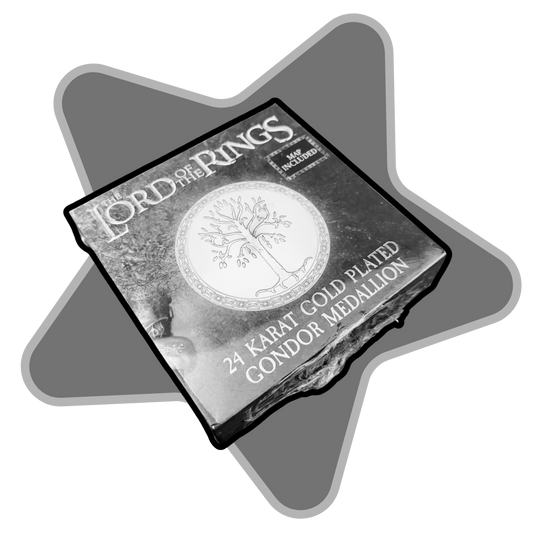 2021 LOTR Lord of the Rings 24ct Gondor Medallion gold-plated NEW