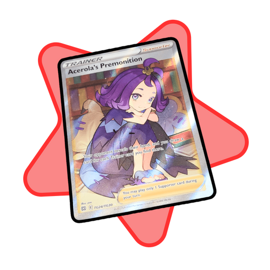 2022 Acerola’s Premonition Sword & Shield Brilliant Stars Pokémon card full art holo Trainer SWSH TCG TG24/TG30