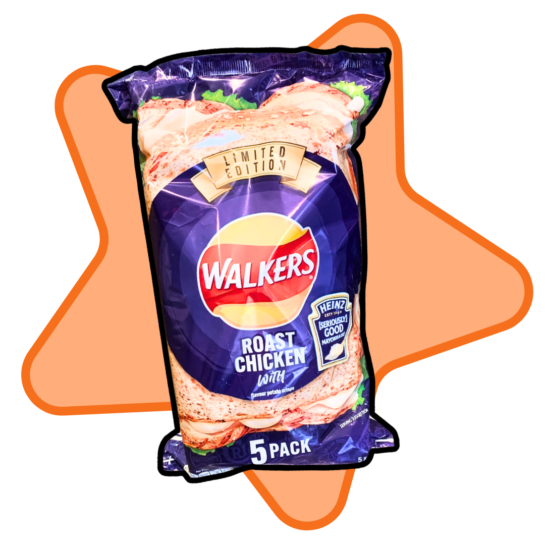 Walkers Limited Edition Roast Chicken with Heinz Mayonaise 5-pack